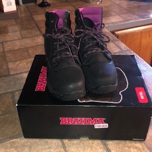 Women steel toe boots